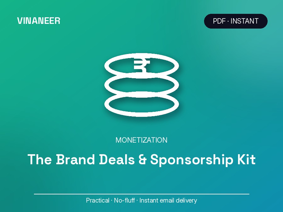 The Brand Deals & Sponsorship Kit