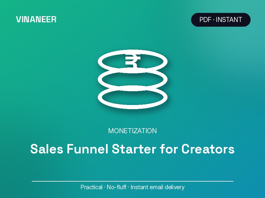 Sales Funnel Starter for Creators